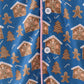 Navy gingerbread print mom gown