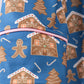 Navy gingerbread print mom gown