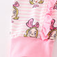 Pink stripe cindy lou who print  Zipper girl romepr