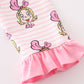Pink stripe cindy lou who print girl pajamas