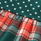Forest merry christmas plaid mom&me dress
