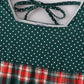 Forest merry christmas plaid mom&me dress