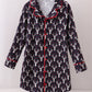 Navy deer print mom gown