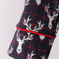 Navy deer print mom gown