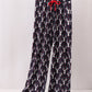 Navy deer print mom pajamas pants