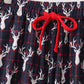 Navy deer print mom pajamas pants