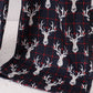 Navy deer print mom pajamas pants