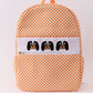 Orange Tennessee embroidery checkered backpack