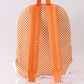 Orange Tennessee embroidery checkered backpack
