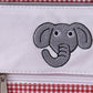 Red Alabama embroidery gingham backpack
