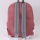 Red Alabama embroidery gingham backpack