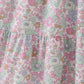 Mint pink floral print mom&me tiered dress