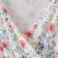 Green garden rose mom dress