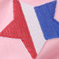 Pink star sequin mom&me top