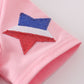 Pink star sequin mom&me top