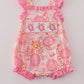 Pink Floral Ruffle Bubble