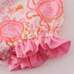 Pink Floral Ruffle Bubble