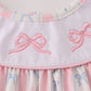 Pink Bow Embroidered Bow Bloomer Set
