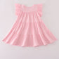 Pink ghost pumpkin sequin ruffle dress