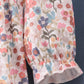 Jesus loves me embroidery floral print girl set