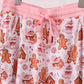 Pink gingerbread house bamboo mom pajmas pants