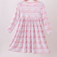 Pink train bamboo pajamas dress