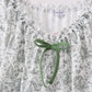 Green christmas tree print mom pajama