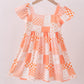Orange Tennessee patchwork dress