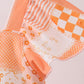 Orange Tennessee patchwork dress