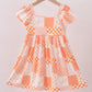 Orange Tennessee patchwork dress