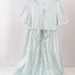 Sage gingham women dress