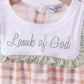 Lawb of god applique plaid bubble