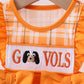 Tennessee Go vols smocked ruffle bubble