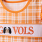Tennessee Go vols smocked plaid ruffle shorts set