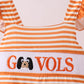 Tennessee Go vols smocked stripe swimsuit