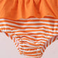 Tennessee Go vols smocked stripe swimsuit