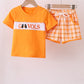 Tennessee Go vols smocked shorts set