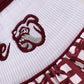 Mississippi Hail State smocked gingham dress