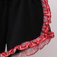 Arkansas smocked plaid ruffle shorts set