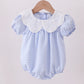 Blue Gingham Lace Bubble
