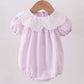 Purple Gingham Lace Bubble