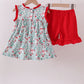 Strawberry Goose Ruffle Ruffle Set