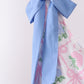 Blue bow floral women 2pc swimsuit