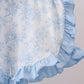 Blue Whale Applique Ruffle Shorts Set