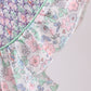 Green Floral Smocked Dress