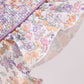 Purple Floral Smocked Ruffle Bubble