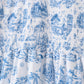 Blue beach sea smocked women dress