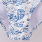 Blue beach sea women swimsuit set