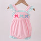 Pink Bow French Knot Bow Bubble