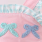 Pink Bow French Knot Bow Bubble